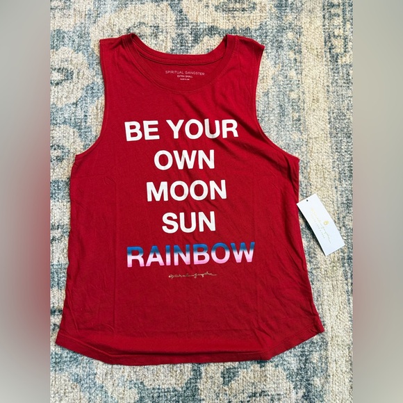 Spiritual Gangster Tops - Spiritual Gangster Red Tank Size XS NWT